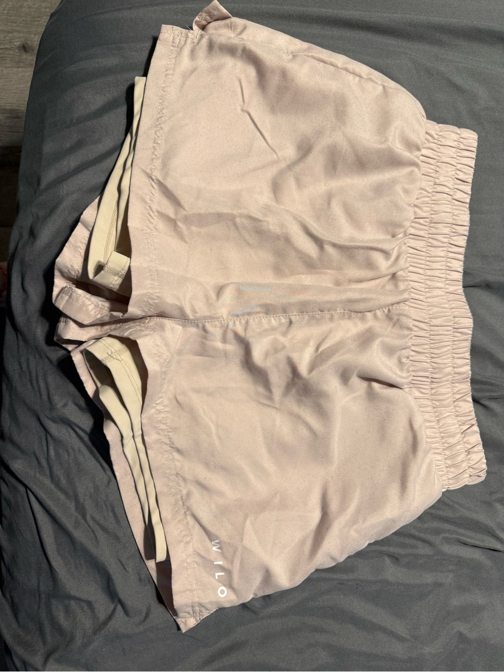 Willow Blush Pink Elastic-Waist Athletic Shorts